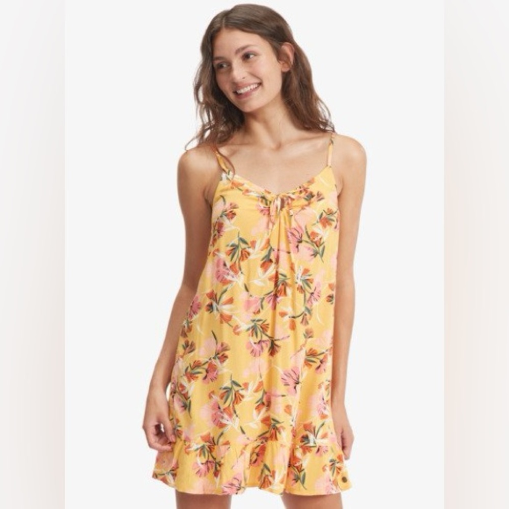 Roxy Yellow Floral Dress